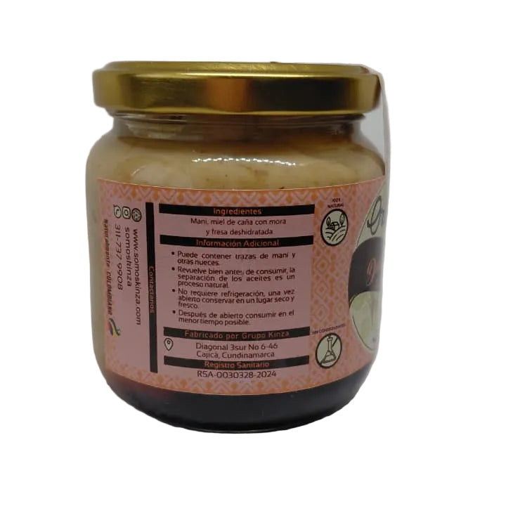DULCE MIEL (Crema de Maní con Miel de Caña, Fresa y Mora)